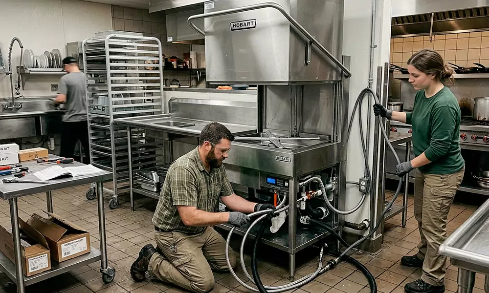 Commercial Dishwasher Installation in Sanford, ME