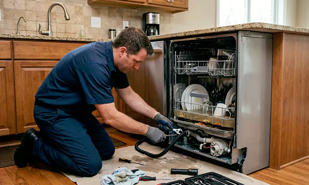 Dishwasher Not Draining Repair in Sanford, ME